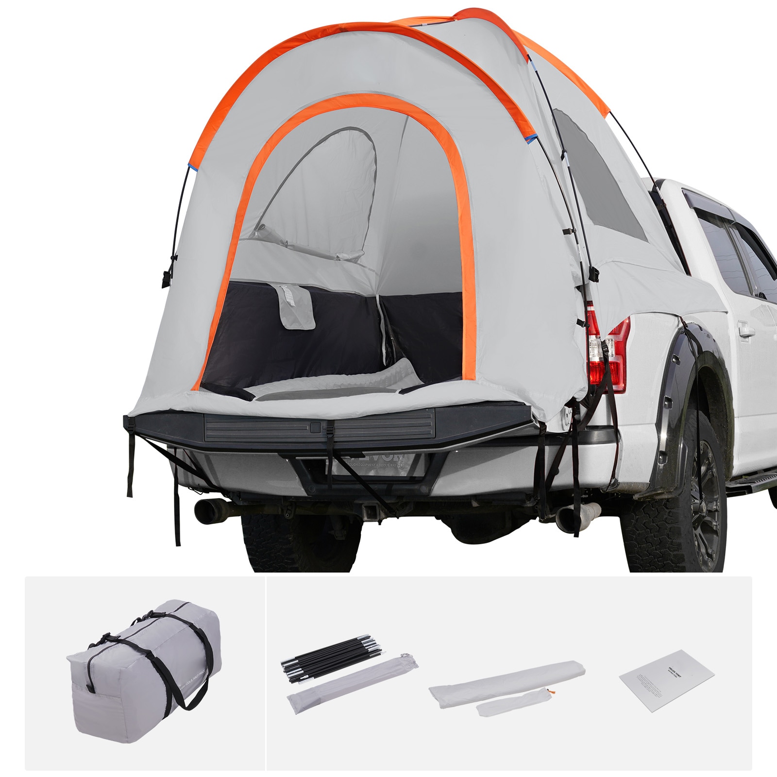 Suv Camping Tent With Rainfly For 6-8 Persons Rear Tailgate Tent_voghion.com